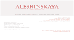 Desktop Screenshot of aleshinskaya.com